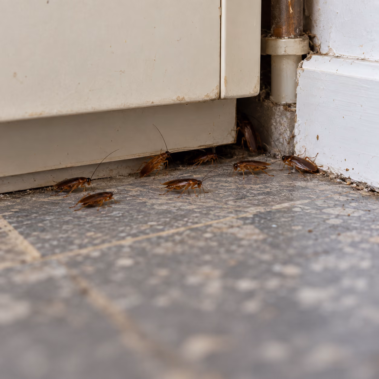 Cockroaches in a home